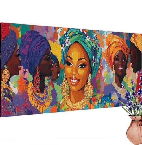 Diamond Painting Jahrgang, Frau Diamond Painting Erwachsene Groß 60x30 cm DIY 5D Diamant Kunst Kinder Anfänger Set, Diamant Stickerei Bastelset Erwachsene Frauen für Zimmer Deko, Geschenke k-383 von Canuhkun