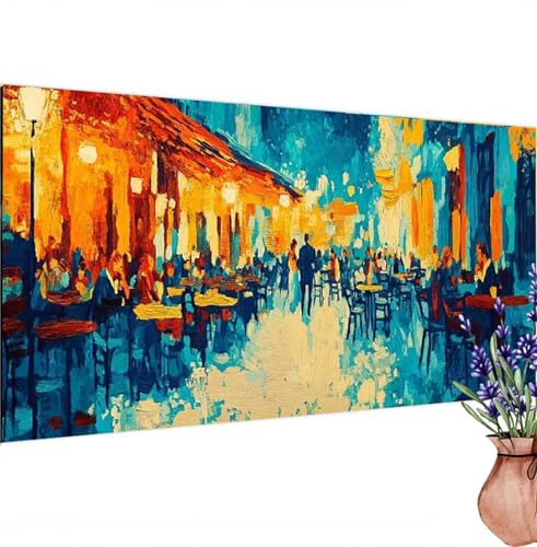 Diamond Painting Karikatur, Städte Diamond Painting Erwachsene Groß 80x40 cm DIY 5D Diamant Kunst Kinder Anfänger Set, Diamant Stickerei Bastelset Erwachsene Frauen für Zimmer Deko, Geschenke k-379 von Canuhkun