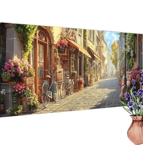 Diamond Painting Retro,Städte Diamond Painting Erwachsene Groß 80x40 cm DIY 5D Diamant Kunst Kinder Anfänger Set,Diamant Stickerei Bastelset Erwachsene Frauen Zimmer Deko Wohnzimmer,Geschenke k-181 von Canuhkun