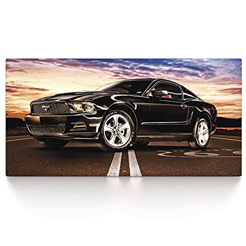 CanvasArts Mustang - Leinwand Bild - Auto Classic kompatibel mit Ford Mustang (120 x 60 cm, Leinwand auf Keilrahmen) von CanvasArts