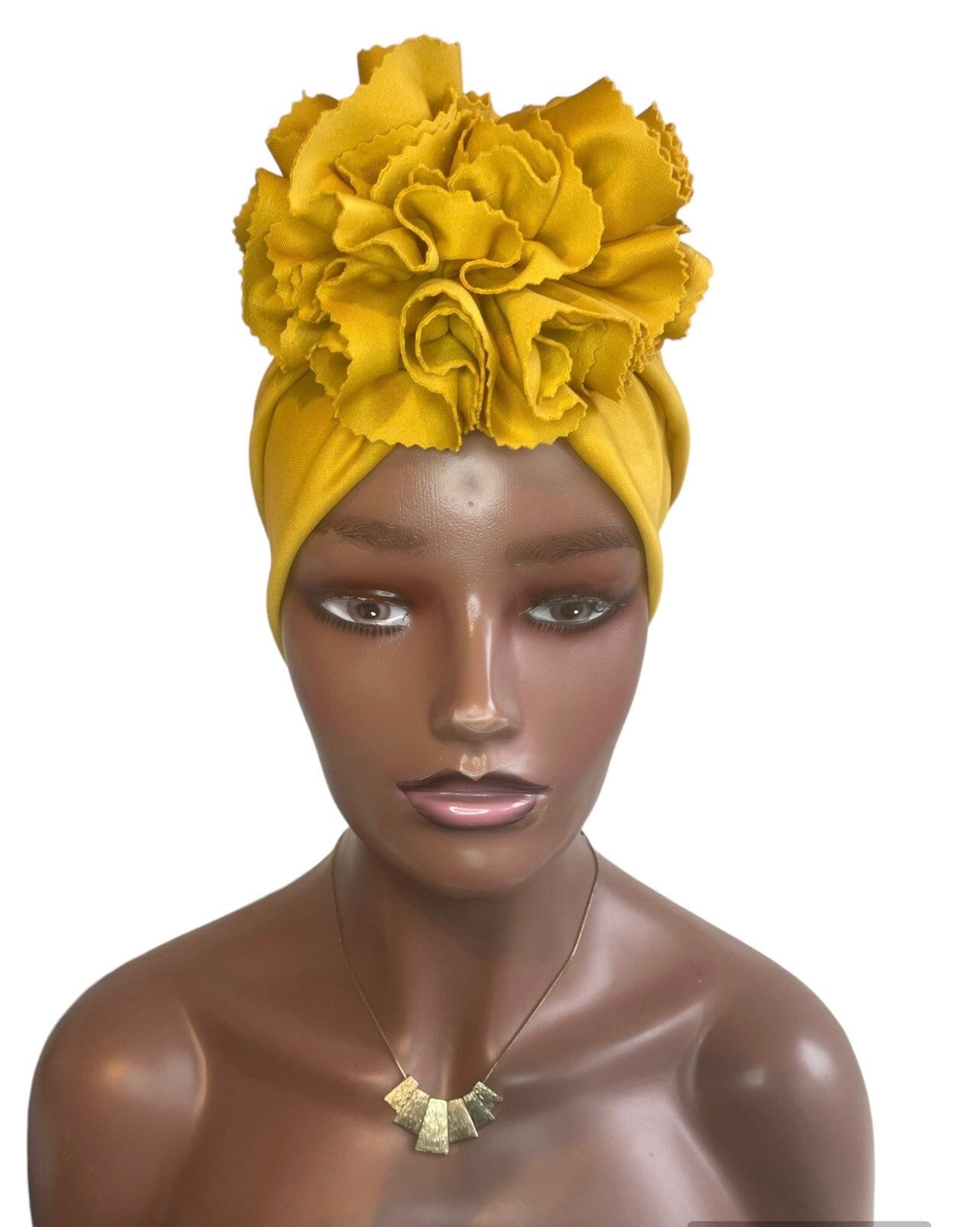 Pre Tied Rüschen Turban, Head Wraps, Alopecia Wrap, Full Coverage Headwrap, Geschenk Für Frau, Abdeckung Haarausfall von CaphyBeauties