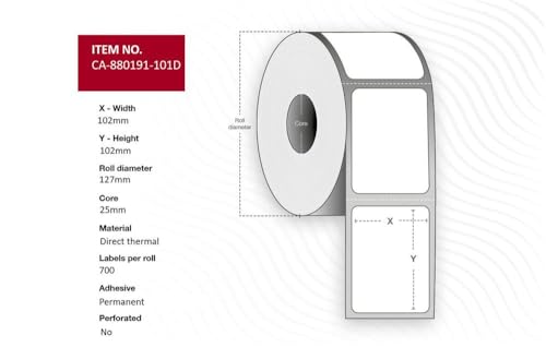 Capture Label 102 x 102 mm Adressrollen 25 mm von Capture