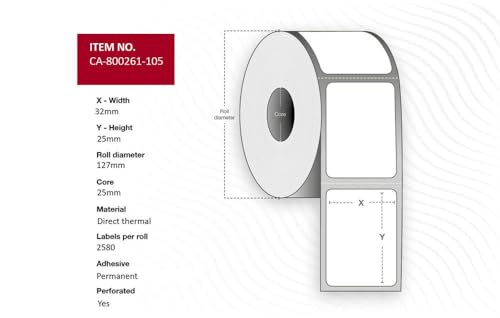 Capture Label 32 x 25 mm Adressenrollen, Kern 25 mm von Capture