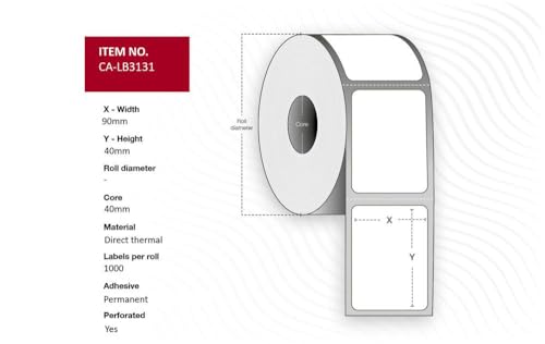 Capture Label 90 x 40 mm Core 40 Adressrollen von Capture