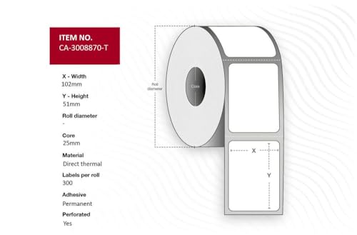 Capture Label Adressrollen 102 x 51 mm, Kern 25 mm. von Capture