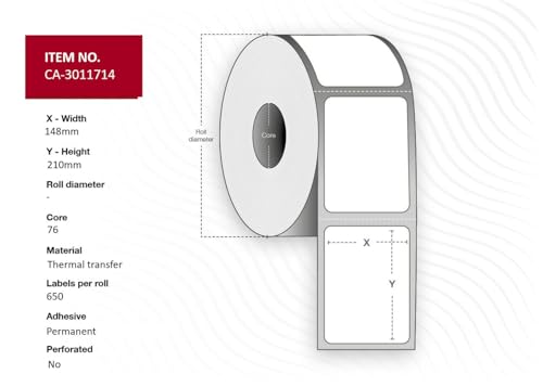 Lasermarke Capture Modell Label 148 x 210 mm, Kern 76 mm von Capture