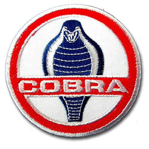 Cobra Carroll Shelby 427 Motorsport Rennsport AC Cars Aufnäher Aufbügler bestickt von Car Brands Patch