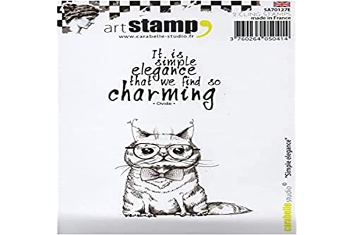 Carabelle Studio Cling Stamp Art, Stempel Set, schlichte Eleganz, für Papierbasteln, Stempelprojekte, Kartengestaltung und Scrapbooking von Carabelle Studio