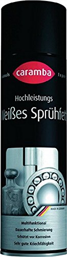 Weißes Vielzweck Sprühfett 500ml Schmiermittel -40 bis +250 grad, 6 St. von Caramba