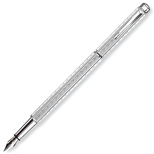 Caran d'Ache 958.286 d'ACHE - Füllfederhalter ECRIDOR CHEVRON mit Etui - Feder: M, 1 Stück (1er Pack) von Caran d'Ache