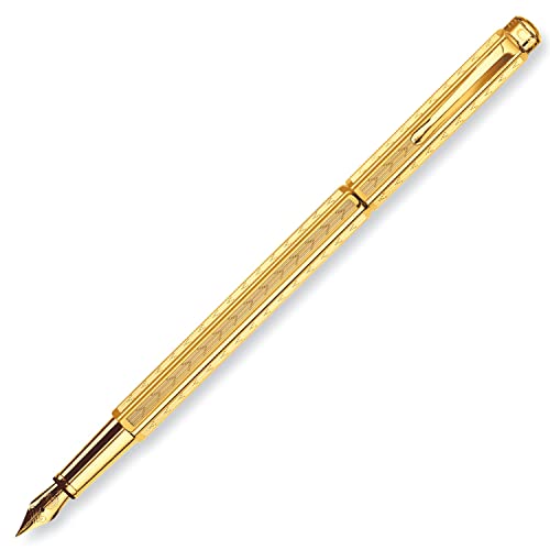 CARAN d'ACHE - Füllfederhalter ECRIDOR CHEVRON mit Etui - Gold Feder: M von Caran d'Ache