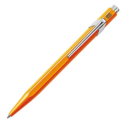 Caran d'Ache 849.53 - Kugelschreiber 849 POPLINE - Fluo Orange mit Etui, 1 Stück (1er Pack) von Caran d'Ache