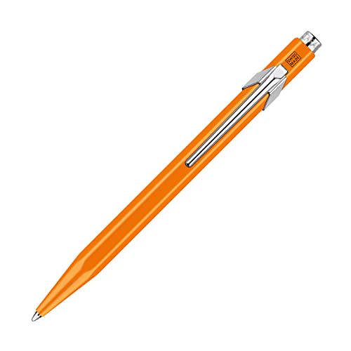 CARAN d'ACHE - Kugelschreiber 849 aus Metall - Fluo Orange, 1 Stück (1er Pack) von Caran d'Ache