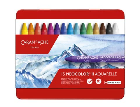 Caran DAche Neocolor II wasserlöslich Wax Öl Kreiden Pastellkreiden Künstler Sketch Sets Nicht zutreffend Mehrfarbig von Caran d'Ache