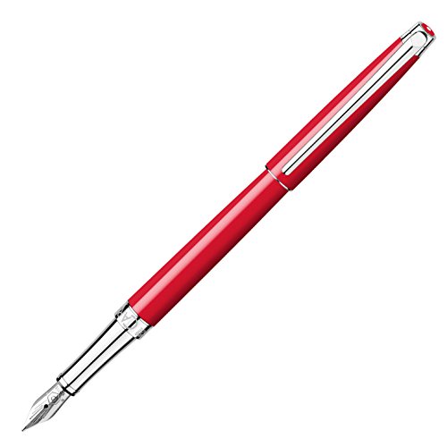 Caran d'Ache D'Ache Leman Slim Red Füllfederhalter (fein), Rot, 1 Stück (1er Pack) von Caran d'Ache