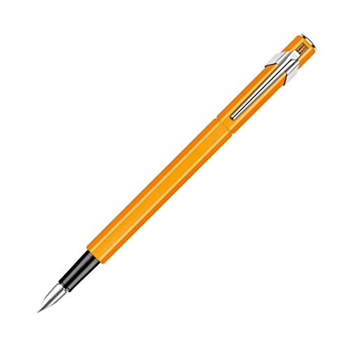 Caran d'Ache 843.03 Füllfederhalter, orange fluo, Feder B von Caran d'Ache