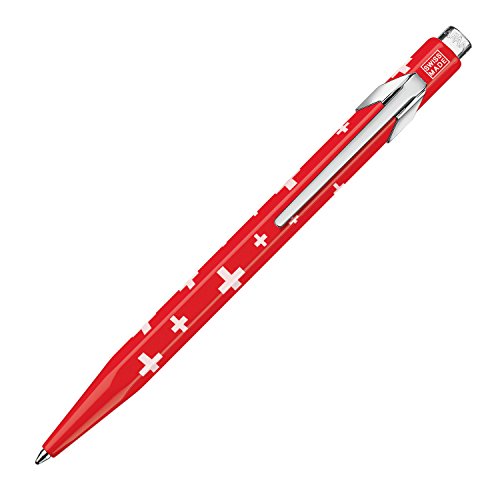 Caran d'Ache 849.253 Metall-Kugelschreiber 849 typisch Schweiz! Schweizer Flagge, 1 Stück (1er Pack) von Caran d'Ache