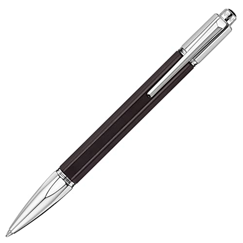 Caran d'Ache Varius Ebony Kugelschreiber versilbert und rhodiniert in der Farbe Schwarz, 4480.086 von Caran d'Ache