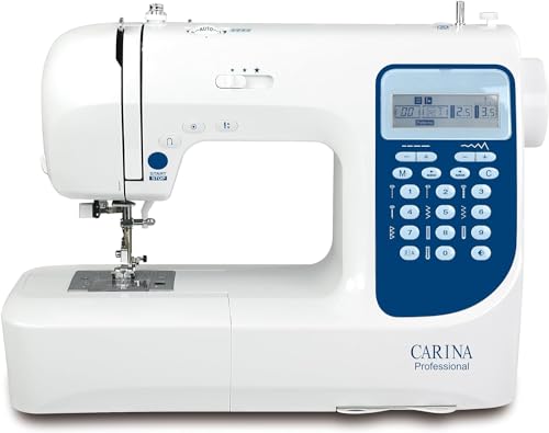 Carina Professional - Computer-Nähmaschine für Einsteiger, Fortgeschrittene & Profis; LED-Bildschirm, 206 Stichprogramme, Freiarm & LED-Nählicht von Carina