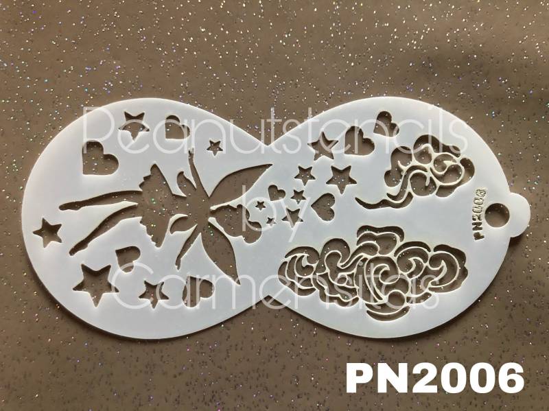 Peanutstencils Pn 2006 Fairy & Clouds, Fee Und Wölkchen von CarmensitasShopDe