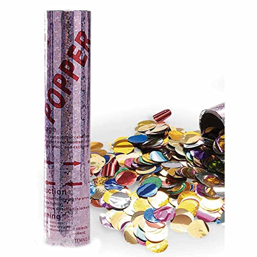 Carnival 04172. – Party Popper Druckluft Metallic, 20 cm. von Carnival Toys