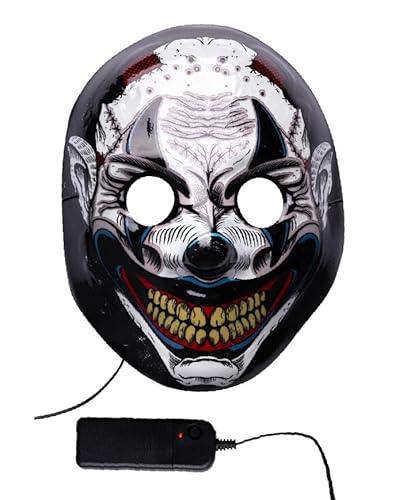 Carnival Toys 142 MASCHERA Diavolo DECORAZIONI LUMINOSE (Batterie ESCLUSE) IN Busta Con CAVALLOTTO, Multicolor von Carnival Toys