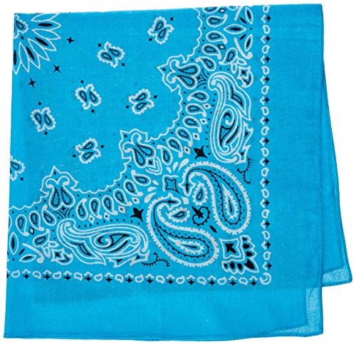 Carolina Have, A, Hank Paisley Bandana, 55,9 x 55,9 cm, Hellblau von Carolina