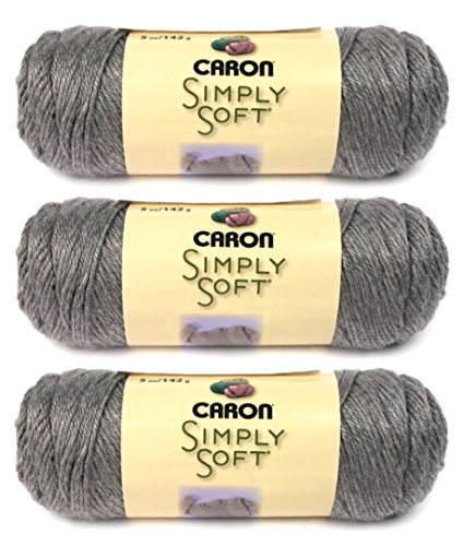 Bulk Buy: Caron einfach Weiche Heather Garn (3er Pack) #H9700H-9509 Soft Grey von Caron