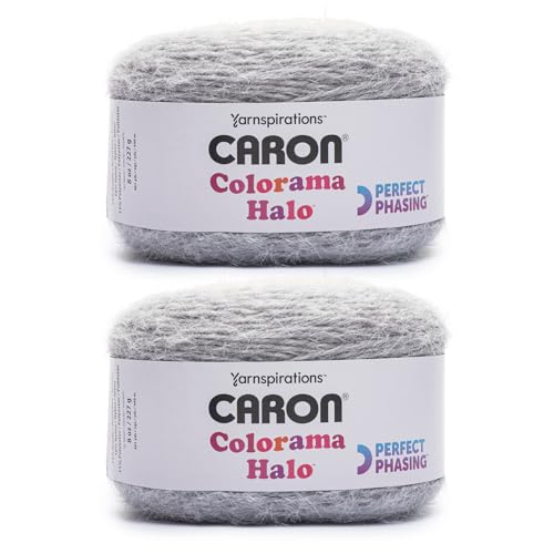 CARON Colorama Halo Cake Garn, Zinn und Hellbraun von Bernat