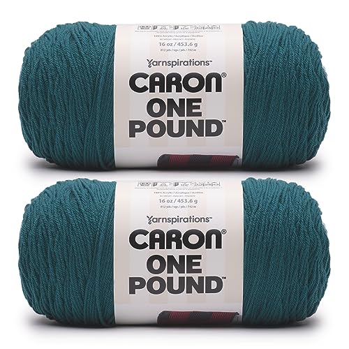 Caron 1 Pfund Garn, Deep Sea Teal, 2 Stück von Caron