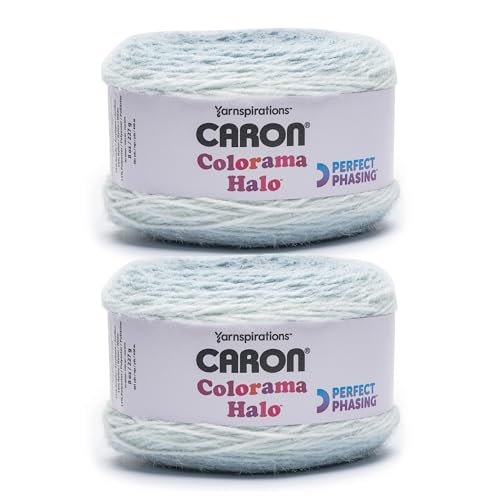 Caron 29107676004P02 Colorama Halo Cake Garn, Bluestone Frost von Caron