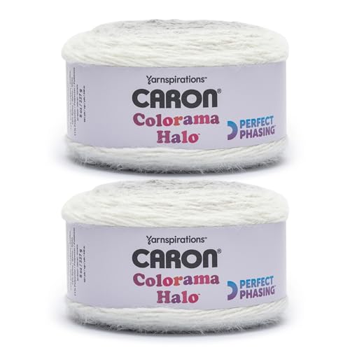 Caron 29107676006P02 Colorama Halo Cake Garn, Graphit Frost von Caron