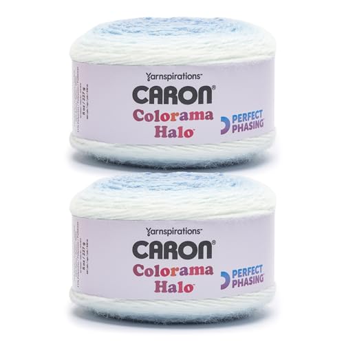 Caron 29107676010P02 Colorama Halo Cake Garn, Skylight Frost von Caron