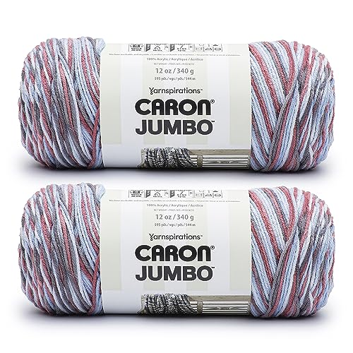 Caron 29400909044P02 Jumbo Garn, Acryl, Berry Ice, 2 Pack, 2 stück von Caron