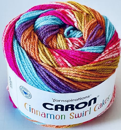 Caron Cinnamon Swirl Cakes Garn, Berry Twist von Caron