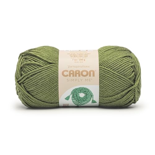 Caron Simply Me Peridot-Garn, 2 Stück, 200 g, 62% Acryl, 20% Nylon, 18% Wolle, #5 sperrig, 240 Meter – Stricken/Häkeln von Caron