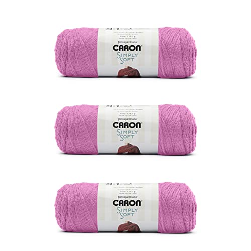 Caron Simply Soft Garn, BlackBerry, 3 Stück von Caron