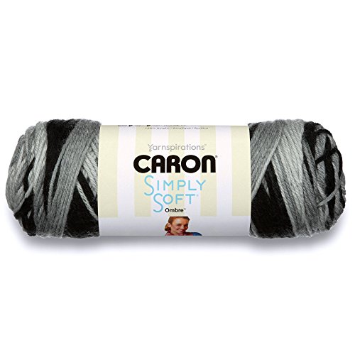 Caron Simply Soft Ombre Garn, ca. 141 g, Avocado mit Farbverlauf Stormy Weather von Caron