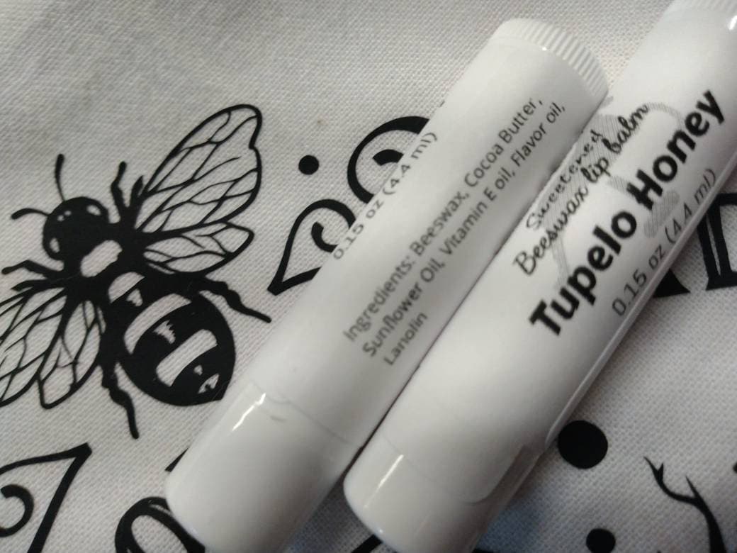 Bienenwachs Lippenbalsam. Tupelo Honig Geschmack. Natürliche Öle. 0, 15 G | 4, 4 Ml von CarouselCreations21