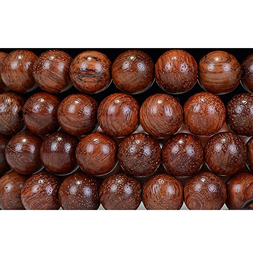 CarpenterC 200pcs 8mm Gorgeous Natural Round Polished Rosewood Loose Beads for Jewelry Making DIY Handmade Crafts von CarpenterC