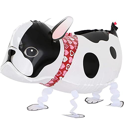 Airwalker Folienballons * Laufende Tiere * als Deko für Geburtstag und Party | 34-115cm groß | Walking Animals Kinder Kindergeburtstag Partydeko Luftballons Ballons, Edition: Bulldogge von Carpeta