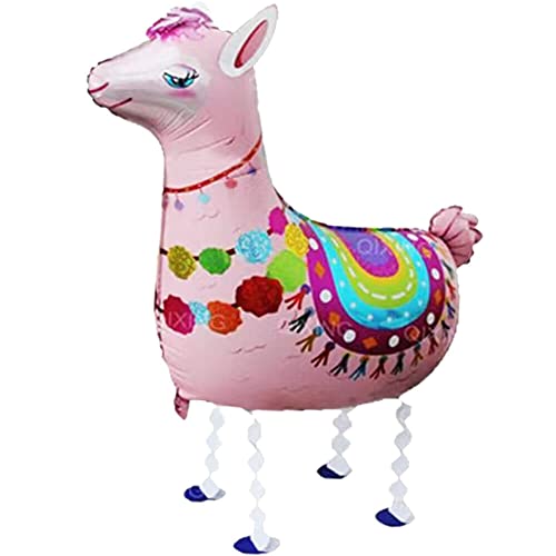 Airwalker Folienballons * Laufende Tiere * als Deko für Geburtstag und Party | 34-115cm groß | Walking Animals Kinder Kindergeburtstag Partydeko Luftballons Ballons, Edition: Alpaka von Carpeta