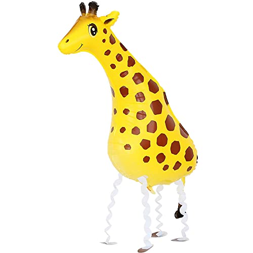 Airwalker Folienballons * Laufende Tiere * als Deko für Geburtstag und Party | 34-115cm groß | Walking Animals Kinder Kindergeburtstag Partydeko Luftballons Ballons, Edition: Giraffe von Carpeta