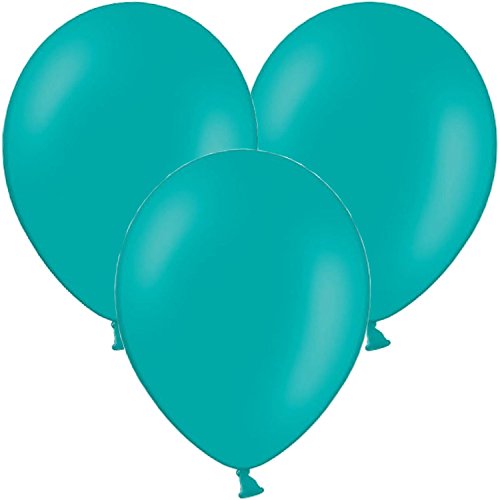 CARPETA 10 Luftballons in * TÜRKIS * zur Dekoration bei Geburtstag, Party und Jubiläum | Kinder Kindergeburtstag Deko Mottoparty Balloons Blue blau Ballons von Carpeta