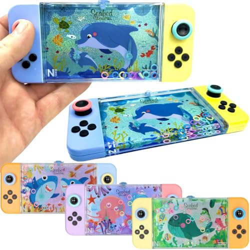 Carpeta Geduldsspiel Wasser Fische Glitzer Meerestiere Ringe Kinder 3 Stück Wasserflipper Handheld Bunt 17cm Mitgebsel von Carpeta