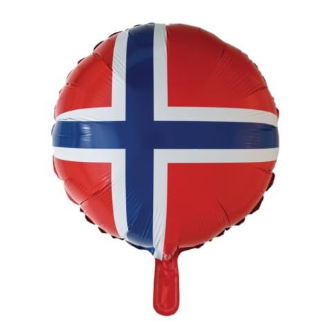 Folienballon * NORWEGEN * als Deko für Mottoparty oder Länderparty | 46cm groß | Partydeko Luftballon Ballon Folienballon Land von Carpeta