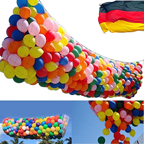 Luftballon Fallnetze als Deko für Geburtstag, Party und Jubiläum | Wiederverwendbare Ballonfallnetze | Ballons fallen von der Decke | Netz Kindergeburtstag, Edition: Fallnetz für 100 Luftballons von Carpeta