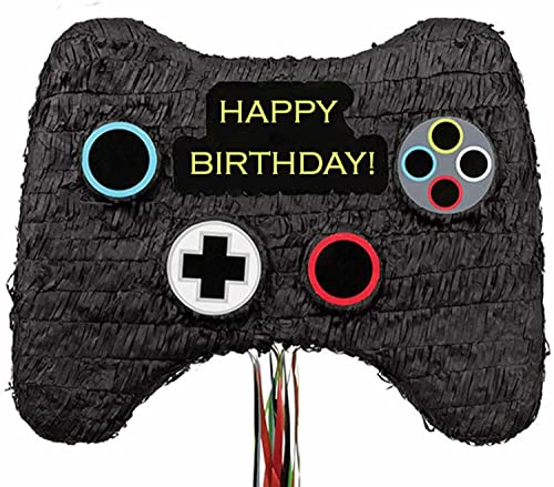 Pinata * GAMEPAD * als Spiel und Deko für Kindergeburtstag und Mottoparty | Größe: 45x32x8cm | Pinatas Gaming Gamer Spielkonsole Zocker Kinder Partydeko, Edition: Nur Pinata von Carpeta