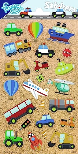 Sticker für Kinder als Mitgebsel Geschenk Spiel | Frozen Paw Patrol Minions Dinos Cars Peppa | Aufkleber Kindersticker Kindergeburtstag Geburtstag, Formatvorlagen Name: Fahrzeuge, 23 Sticker von Carpeta