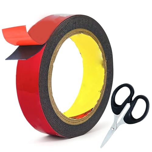 Doppelseitiges Klebeband Extra Stark Klebeband Doppelseitig Extra Stark Doppelseitiges Klebeband Outdoor Double Sided Tape Klebestreifen Doppelseitig Extra Stark Doppelseitige Klebeband (5mx23mm) von Carreneu